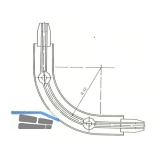 REHAU Fhrungsbogen 90, Kunststoff lichtgrau