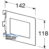 Bcherbgel 10801, 142 x 118 mm, Stahl wei (hnlich RAL 9003)