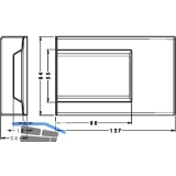 CAMAR 807XL Abdeckkappe zu Unterschrankaufhnger, Kunststoff wei