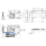 CAMAR 807XL RV Unterschrankaufhnger rechts, Stahl verzinkt