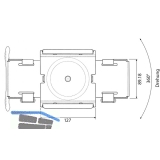 CPU-Halter Modell 005, Farbe schwarz