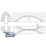 LAMELLO Clamex P Medius 14/10 Mittelwand-Verbinder, Inhalt 80 Paar