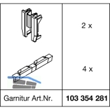 EKU CLIPO 35 G IS Endkappen Set, Kunststoff anthrazit