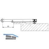 Mitnehmerklappe DORMA MK 396, Stahl verzinkt