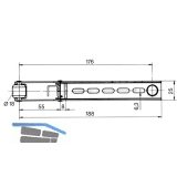 Mitnehmerklappe DORMA MK 396, RAL 9006