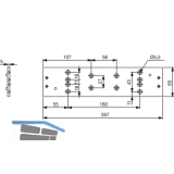 Montageplatte DORMA TS 91, silber