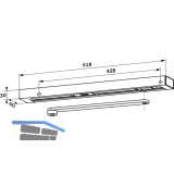 Gleitschiene G-EMF, silber