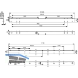 Sturzfutterwinkel DORMA G-SR-BG, silber