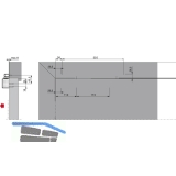 Trschlieer TS97 o. Fest. mit Gleitschiene, silber