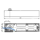 Bodentrschlieer DORMA BTS 80, EN 3 mit Feststellung 75-180