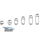 Steckachse fr BTS 75, 80, 84, Ma X: 38 mm, Z: 33 mm, Stahl verzinkt