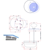 SOLIDO Drehknopfglocke  65 mm, Trstrke max. 56 mm, Stahl vernickelt