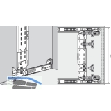 ACCURIDE 1432 Beschlgegrt., Lnge 608 mm, Stahl schwarz chromatiert