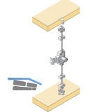 HETTICH PRESTIGE 2000 Zyl.-Drehstangenschl. Z23, Dornma 25, 18, Zinkdruckguss