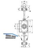 HEKNA ULTRA SYSTEM 24 Drehstangenschloss Dornma 25 mm, Zamak