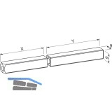 ECO Drckerstift geteilt, Vierkant 9 mm, 60/60