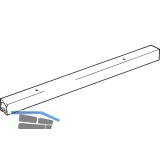 EKU CLIPO Einfach- Laufschiene zum Aufschrauben Alu eloxiert, gelocht, L - 2500