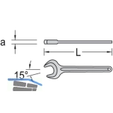 GEDORE Einmaulschlssel DIN 894 13 mm Maulstellung 15