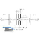 FSB Spezialstift 05 0125 geteilt,LI 41,5xLA46,5mm,VK 9 mm,Stahl gelb passiviert