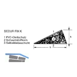 Falzdichtung Sedur- Fix-K, 10 x 5 mm, Kunststoff braun