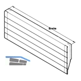 Standard Frontblende, Breite 900 mm, Euro Eiche roh