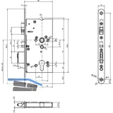 Mediator Schloss PZ 72, DM 65 mm, Stulp 20 x 235 mm (609-701PZ-----1)