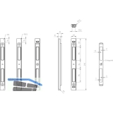 Schlieblech verstellbar SB.VAR.7 z.Einfrsen,Rad. 1,5 mm,Zamak Edelstahl-Effekt