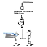 Achsverlngerungen TS500/550, 10 mm, Stahl verzinkt