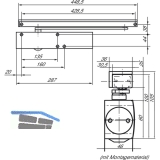 Gleitschiene BG ohne Feststellung fr TS 3000/5000 L, silber