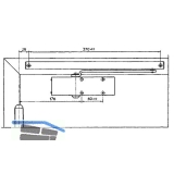 Gleitschiene TS 1500 G, ohne Feststellung, silber