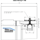 GU-937/934 HS Fhrungsschienen-Set oben P1786, L=4500 mm, silber eloxiert