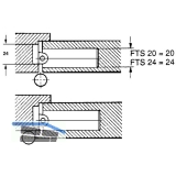 Falztrschlieer GU FTS 20 fr Innentren, 80 kg