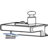 Flgelbock gleitend fr Schrgfenster, Aluminium wei RAL 9016