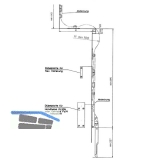 Flexibles Gestnge OL 90 N, 1000 mm, Aluminium wei RAL 9016