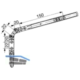 Getriebe GEZE FZ 92 fr OL 90 N, 380 - 2000 mm, Stahl verzinkt