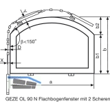 Flexibles Gestnge OL 90 N, 1250 mm, Aluminium wei RAL 9016
