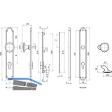 GRUNDMANN SH-Wechselgt. ALT-WIEN Knopf gerade, TS34-78, Mess. verchr.