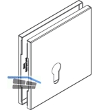 Abdeckkappen eckig Profilzylinder zu HAWA Toplock