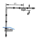 Tragwinkel HELM 195, Loch- 4,8 mm, Stahl gelb passiviert