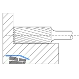 LUKAS HM-Frsstift Form A Zylinder Kopf  8 mm Lnge 20 mm Zahnung 4 Inox