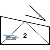 Zusatzscharnier HAUTAU Kipp oben, Dreh, Flgelart 1,2,3 o. 8, Aluminium schwarz