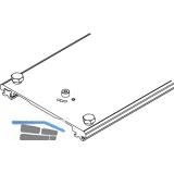 HAWA Connector Verbindungsprofil 110 mm, Lnge 650 mm, Aluminium eloxiert