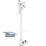 Stangenschloss HAWA DM 42,5 mm, Stahl verzinkt