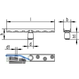 Fhrungsrolle, 19 mm, Stahl gelb passiviert