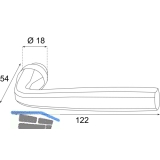 HRTNAGL Drckerlochteil HALL - Ansatz 18 mm, verzinkt schwarz passiviert