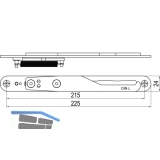 IMH-ABS Mitnehmerhaken GF UNI 24 V Gr.1, 225 x 24 mm,schwarz verzinkt,DIN links