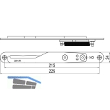 IMH-ABS Mitnehmerhaken GF UNI 24 V Gr.1, 225 x 24 mm,schwarz verzinkt,DIN rechts