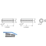 ISO8752/DIN1481 8.0x 50 Federstahl blank Spannstift schwere Ausfhrung