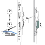 Riegelschaltkontakt inkl. 6 Meter Kabel