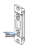 Schlieteil f. Bolzenverrieg. zu AS 2300 Falz 4 mm, Stulp 20 mm, verzinkt silber